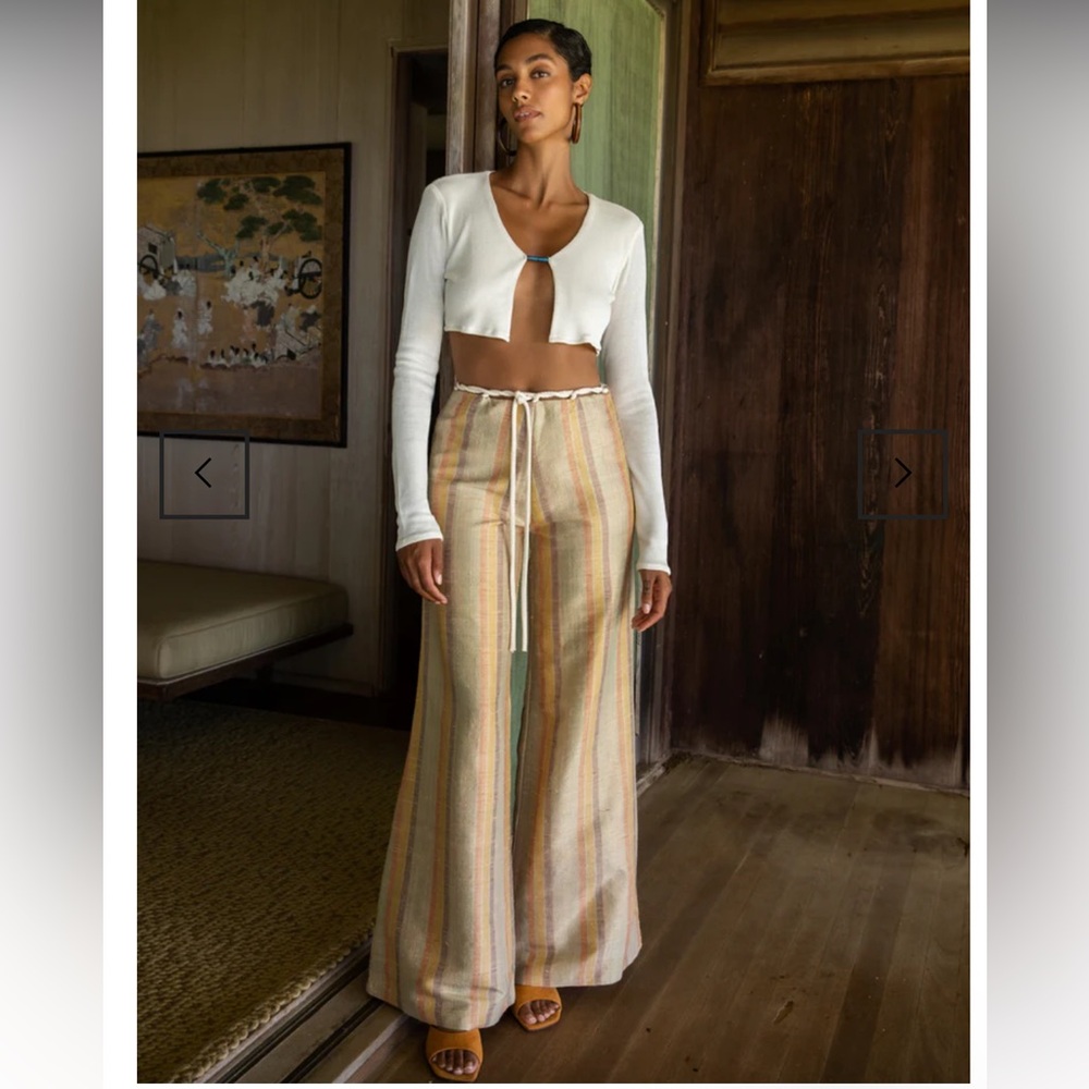 Savannah Morrow Striped Wide Leg Pant
